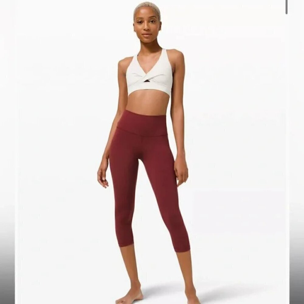 Lululemon Align Yoga Pants Pink Pinkish Red Color 21" High Rise Leggings